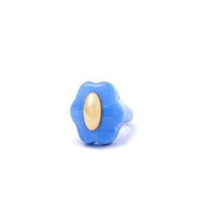 La Manso Women La Manso Woman's Forever Young Blue Plastic Ring